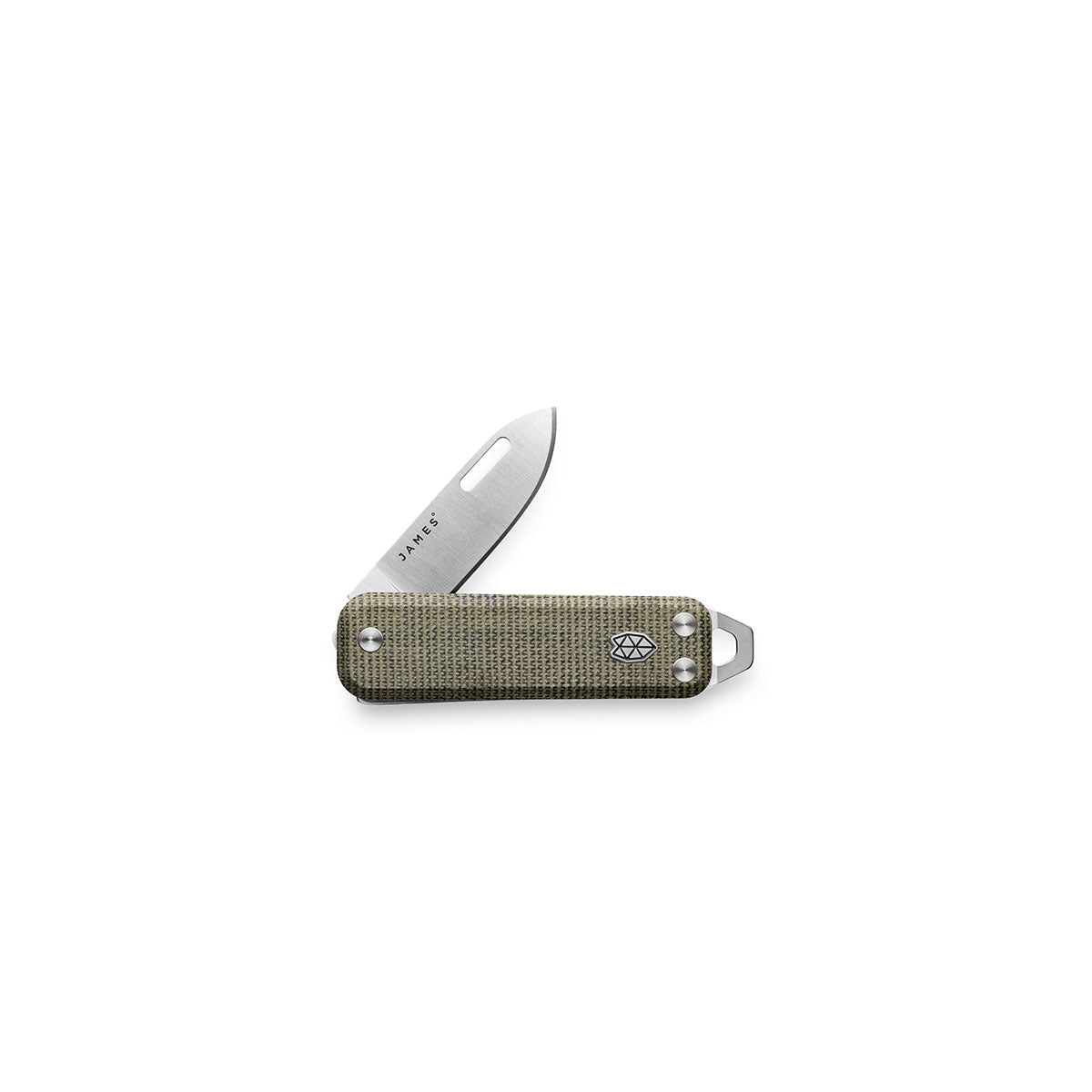 THE JAMES BRAND THE ELKO STRAIGHT - OD GREEN / STAINLESS / MICARTA