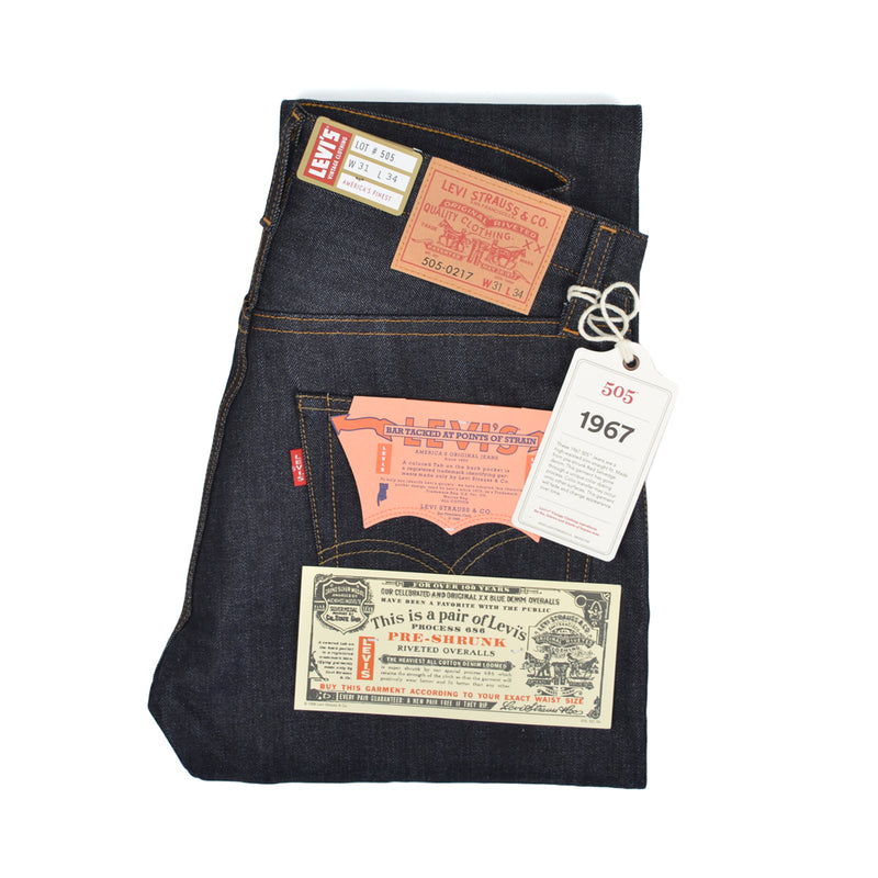 LVC 1967 505 JEANS ORGANIC RIGID INDIGO - DARK WASH