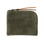 MAKR ZIP LUXE WALLET - MOSS SUEDE