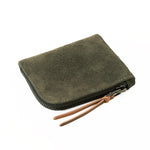 MAKR ZIP LUXE WALLET - MOSS SUEDE