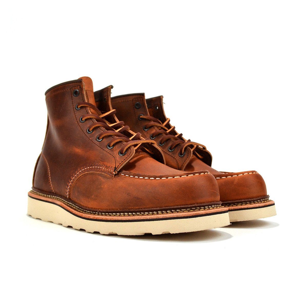 RED WING HERITAGE 6-IN MOC TOE STYLE 1907 COPPER ROUGH TOUGH