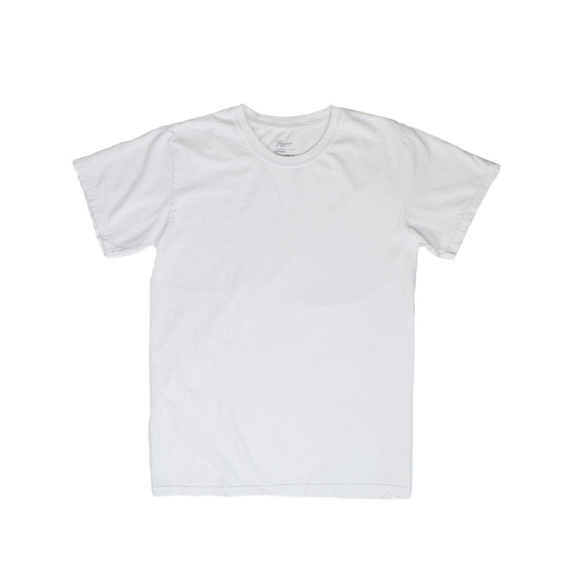 RESERVE SUPPLY COMPANY GARMENT DYED TEE - WHITE – Reserve Supply