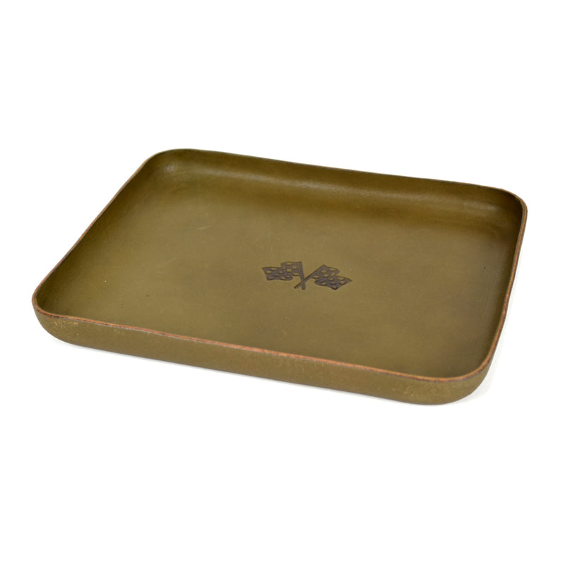 VALET TRAY LARGE - MOSS GREEN