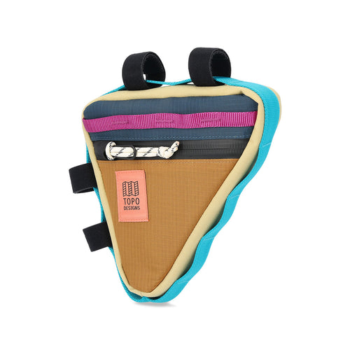 TOPO DESIGNS FRAME BIKE BAG - KHAKI / POND BLUE