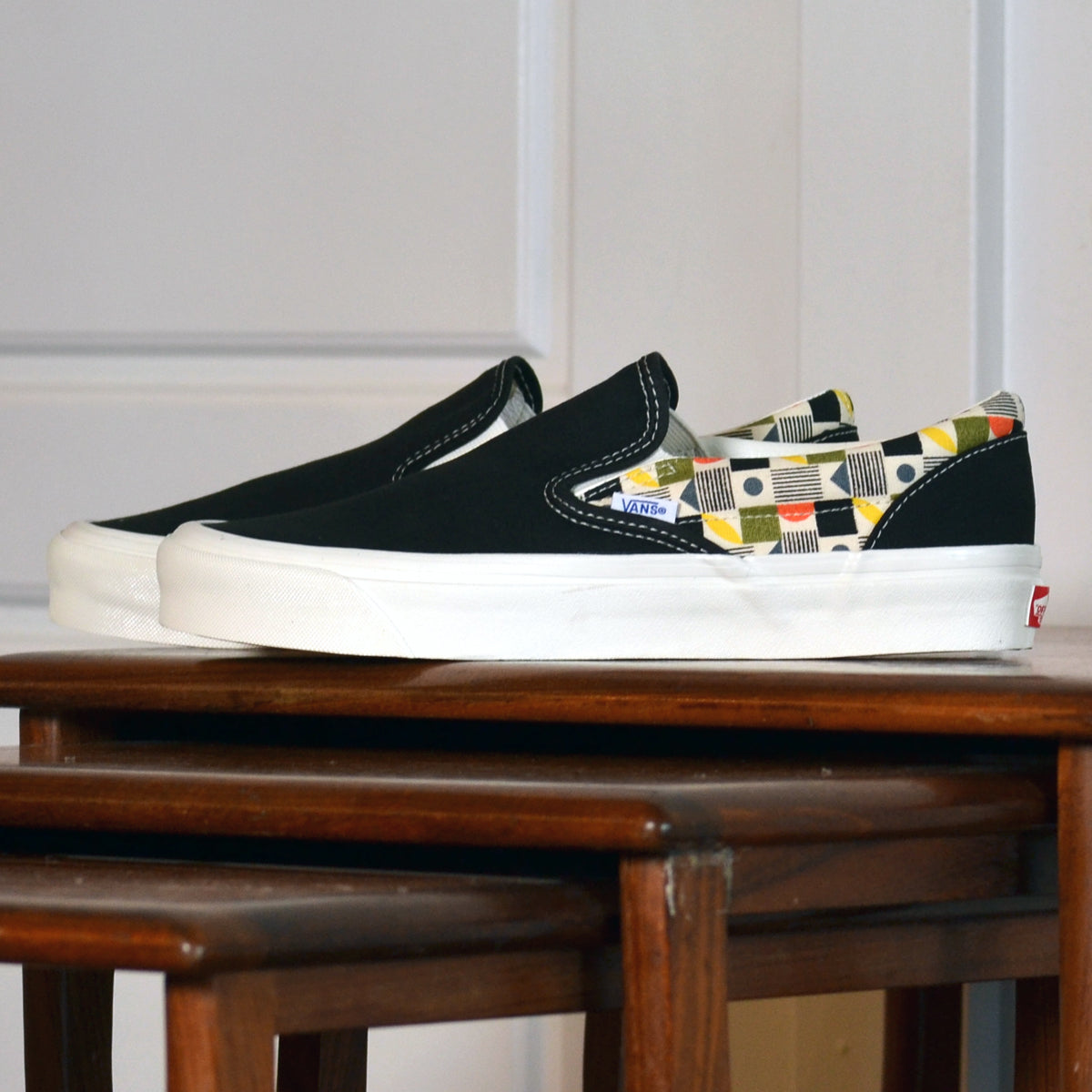 CLASSIC SLIP-ON 98 DX - CHECKERBOARD BLACK/VINTAGE